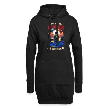 Observateur d'oiseaux américain - Sweat-shirt à capuche long Femme - noir - Devant