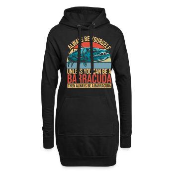 Cadeau pour les amateurs de poissons Barracuda - Sweat-shirt à capuche long Femme - noir - Devant