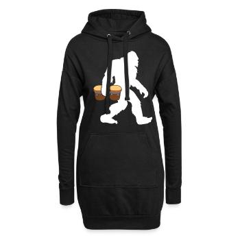 Bongo Musik Geschenk - Hoodie-Kleid - Schwarz - Vorne