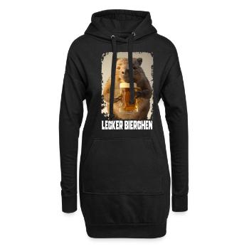 Délicieux Wombat à la bière - Sweat-shirt à capuche long Femme - noir - Devant
