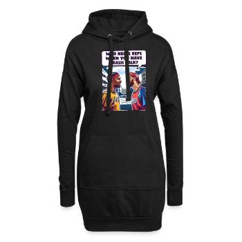 Street Basketball Was Refs bei Trash Talk - Hoodie-Kleid - Schwarz - Vorne