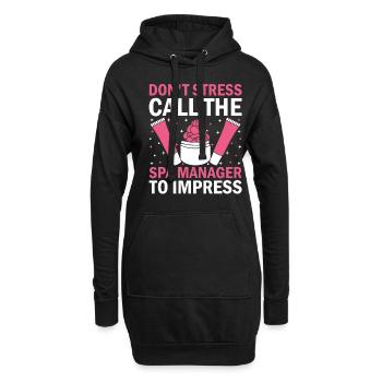 Gestionnaire de SPA Emploi Bien-être Drôle Gestion de SPA Sayi - Sweat-shirt à capuche long Femme - noir - Devant