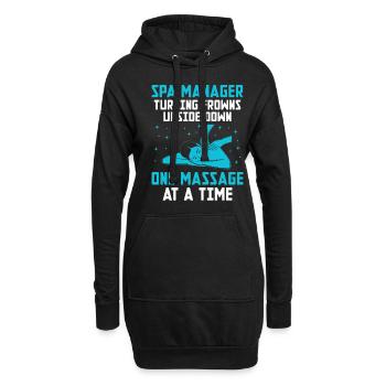 Gestionnaire de SPA Emploi Bien-être Drôle Gestion de SPA Sayi - Sweat-shirt à capuche long Femme - noir - Devant