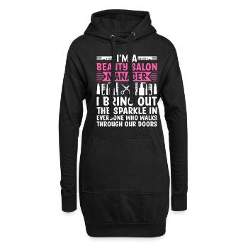 Gestionnaire de SPA Emploi Bien-être Drôle Gestion de SPA Sayi - Sweat-shirt à capuche long Femme - noir - Devant