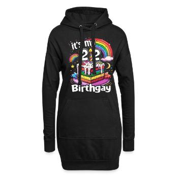Es Ist Mein Birthgay Birth-gay Lgbt Gay - Hoodie-Kleid - Schwarz - Vorne