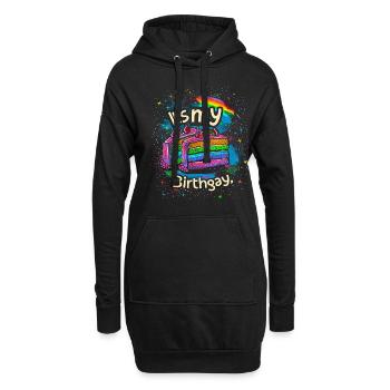 C’est ma naissancegay naissance-gay lgbt gay - Sweat-shirt à capuche long Femme - noir - Devant