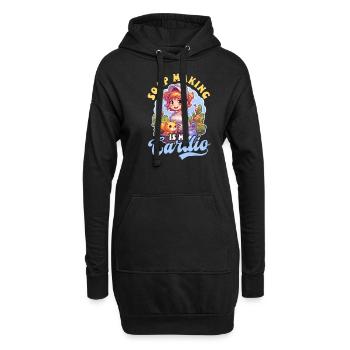 Seifenherstellung Seifenherstellung Cardio - Hoodie-Kleid - Schwarz - Vorne