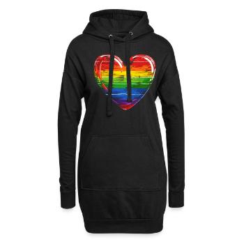 Anniversaire Naissancegay Naissance-gay Gay Gay - Sweat-shirt à capuche long Femme - noir - Devant