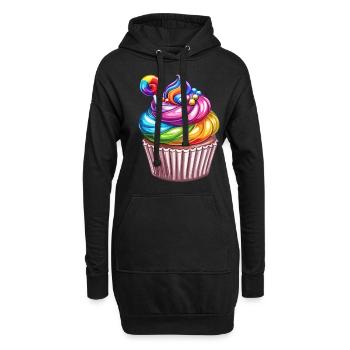 Anniversaire Naissancegay Naissance-gay Gay Gay - Sweat-shirt à capuche long Femme - noir - Devant