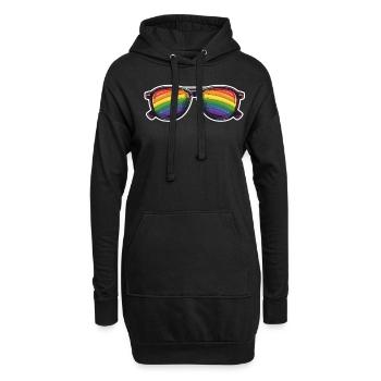 Anniversaire Naissancegay Naissance-gay Gay Gay - Sweat-shirt à capuche long Femme - noir - Devant