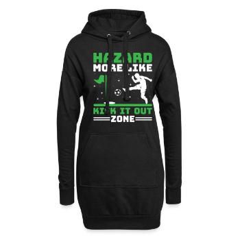 Footgolf Player Foot Golf Footgolfers Foot spielen - Hoodie-Kleid - Schwarz - Vorne