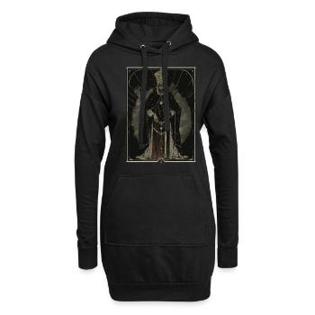 Der Hierophant Tarot - Hoodie-Kleid - Schwarz - Vorne