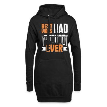 Vibraphon-musikinstrument - Hoodie-Kleid - Schwarz - Vorne