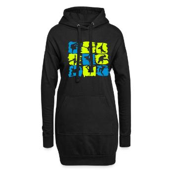 Breakdance Breakdancer - Tänzer B-Boying Geschenk - Hoodie-Kleid - Schwarz - Vorne