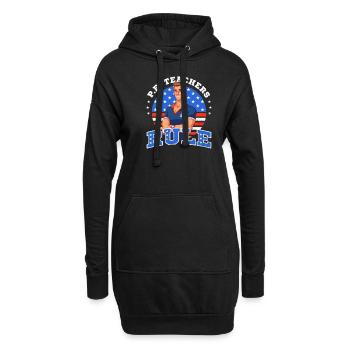 4. Juli Sportlehrer Sportlehrer Regel für Sportlehrer - Hoodie-Kleid - Schwarz - Vorne