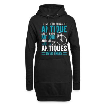 Lustiger Antiker Antique Car Antiquing Collector - Hoodie-Kleid - Schwarz - Vorne