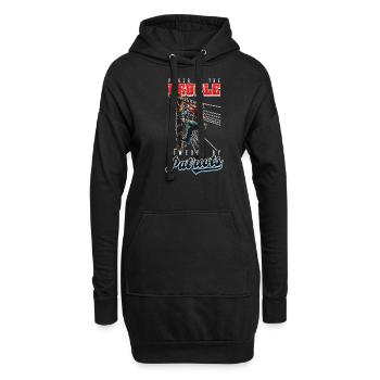 Le pouvoir patriotique des monteurs de lignes au peuple par les patriotes - Sweat-shirt à capuche long Femme - noir - Devant