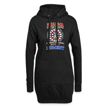 Le bouddhiste patriotique trouve la liberté à chaque instant - Sweat-shirt à capuche long Femme - noir - Devant