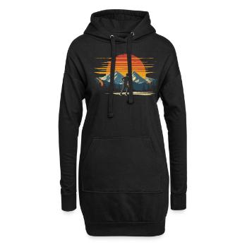 Conception de course pour les coureurs au marathon - Sweat-shirt à capuche long Femme - noir - Devant