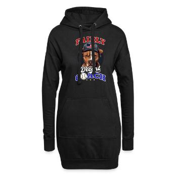 4. Juli Baseballtrainer Ziemlich anständiger Trainer - Hoodie-Kleid - Schwarz - Vorne