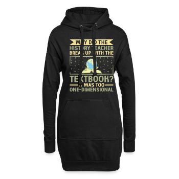 Geschichtslehrer Lustige Geschichtslehrer Sprüche - Hoodie-Kleid - Schwarz - Vorne