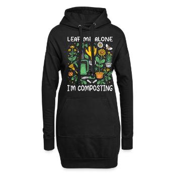 Organic Farmer Permaculture Food Forest - Hoodie-Kleid - Schwarz - Vorne