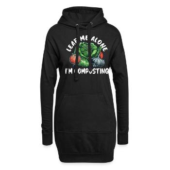 Organic Farmer Permaculture Food Forest - Hoodie-Kleid - Schwarz - Vorne