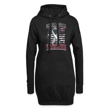 Glioblastom-Bewusstsein Glioblastom-Bewusstsein - Hoodie-Kleid - Schwarz - Vorne