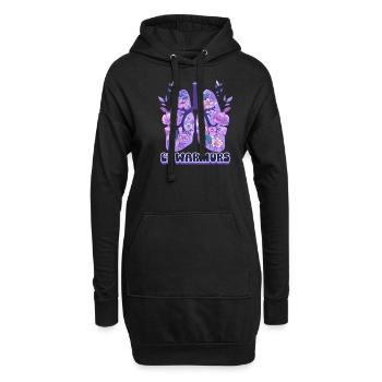Cystic Fibrosis CF Warriors - Hoodie Dress - black - Front