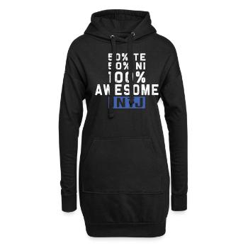 Intj-persönlichkeit: Introvertierte - Hoodie-Kleid - Schwarz - Vorne