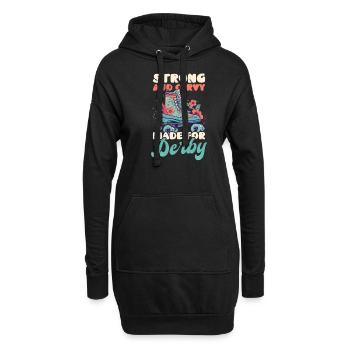 Roller Derby Fort Et Courbé Conçu Pour Le Derby - Sweat-shirt à capuche long Femme - noir - Devant