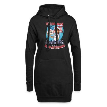 Patriotische Krankenschwester wird schlechte Einstellung nicht behandeln - Hoodie-Kleid - Schwarz - Vorne
