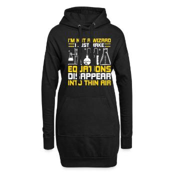 Professeur de sciences Professeur d’école Biologie Chimie P - Sweat-shirt à capuche long Femme - noir - Devant