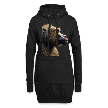 Pavian - Hoodie-Kleid - Schwarz - Vorne