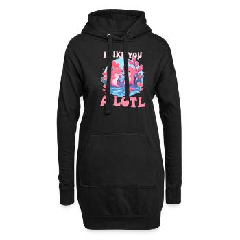 Axolotl comme vous beaucoup - Sweat-shirt à capuche long Femme - noir - Devant