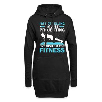 Sportlehrer Sportlehrer Schullehrer - Hoodie-Kleid - Schwarz - Vorne