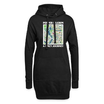Hot Sauce Aficionado Pepper Pilgrim: Ein würziger Journ - Hoodie-Kleid - Schwarz - Vorne