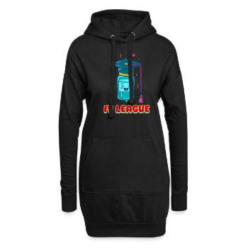 ED-Krankenschwester IV-Liga - Hoodie-Kleid - Schwarz - Vorne