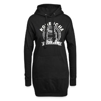 Kombucha Maker Kombucha Tee liebhaber - Hoodie-Kleid - Schwarz - Vorne