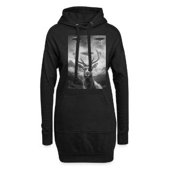 Ovni Selfie Orignal - Sweat-shirt à capuche long Femme - noir - Devant