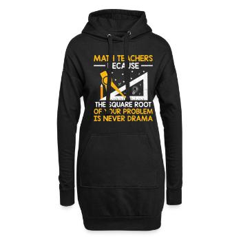 Professeur de mathématiques Professeur d’école Professeur de mathématiques drôle S - Sweat-shirt à capuche long Femme - noir - Devant