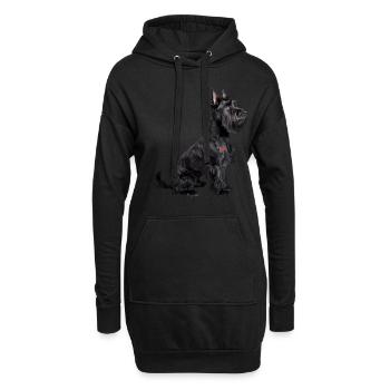 Terrier Scottish Sapa - Hoodie-Kleid - Schwarz - Vorne