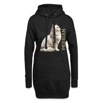 Perse - Sweat-shirt à capuche long Femme - noir - Devant