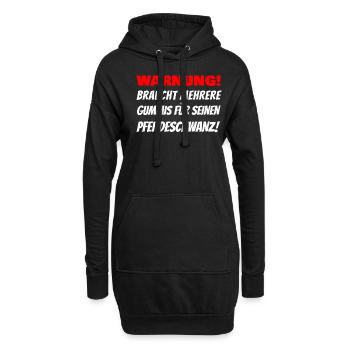 Lustiger Spruch Mallorca Urlaub Party Feiern - Hoodie-Kleid - Schwarz - Vorne