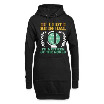 Fremdsprachenlehrer Schule Sprachlehrer - Hoodie-Kleid - Schwarz - Vorne