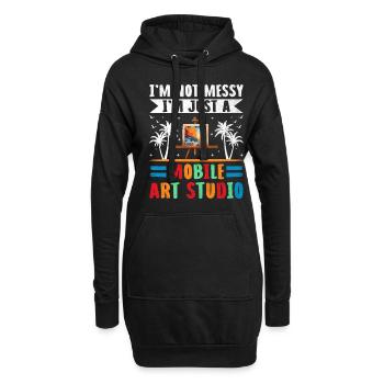 Kunstlehrer Schullehrer Lustige Kunstlehrer Scho - Hoodie-Kleid - Schwarz - Vorne