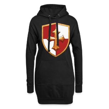 Bouclier Ren Faire Joute - Sweat-shirt à capuche long Femme - noir - Devant