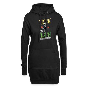 Kindergärtnerin Trick Oder Teach Skeleton - Hoodie-Kleid - Schwarz - Vorne
