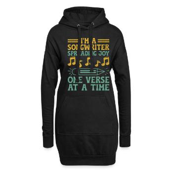 Musicien Auteur-compositeur Chanteur Musicien Musique Musique Pr - Sweat-shirt à capuche long Femme - noir - Devant