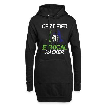Certified Ethical Hacker - Ethical Hacker - Hoodie-Kleid - Schwarz - Vorne